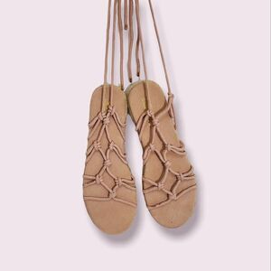 ASOS Espadrille Sandal Tie Up Rope Size 7